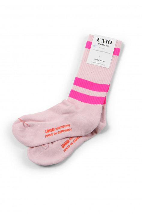 Unio Hamburg Socks New Tennis - rose/neon pink