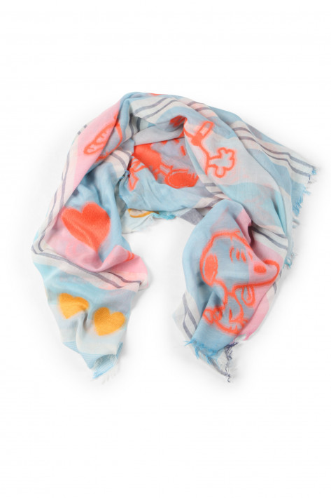 Codello Tuch Snoopy - light blue/rose