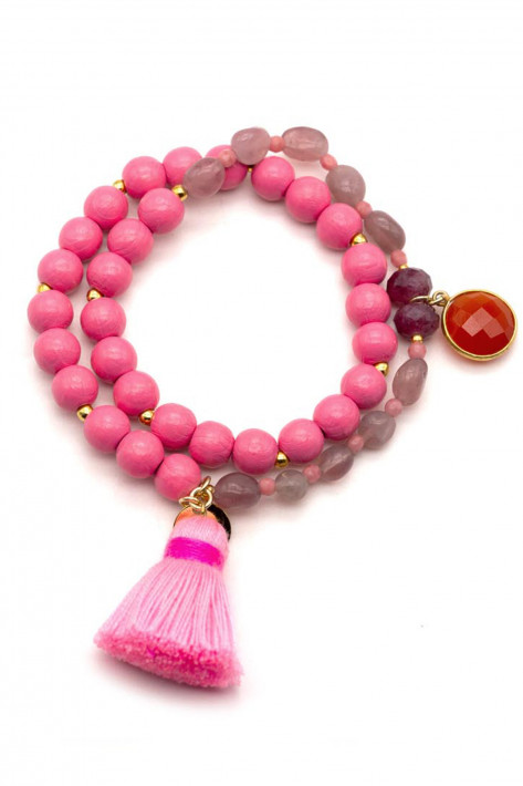 Schmückstück Armband Mala Twin BERRY BLISS