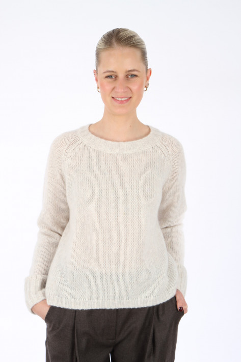 Hemisphere Cashmere-Pulli - mixed white / beige