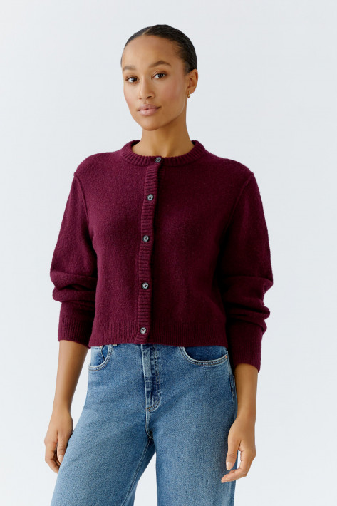 Oui Strickjacke ILAYA - bramble berry