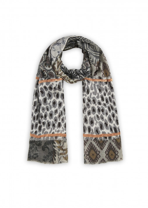 Codello Schal Pattern Mix - grey