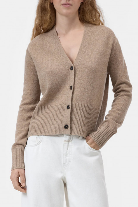 Closed V-Neck-Cardigan - hazel beige