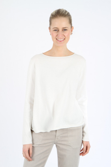Allude Boatneck-Pullover - cream