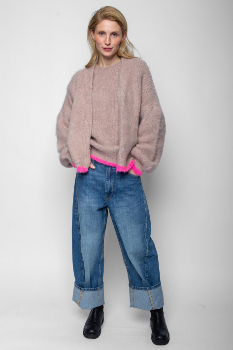 Emily van den Bergh Cardigan - mauve/pink