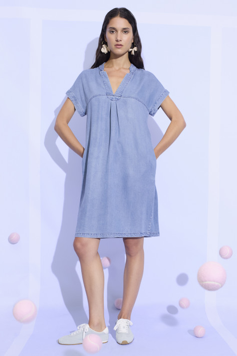 Oui Denimkleid - blue