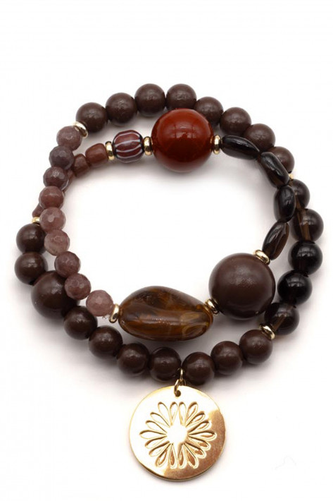 Schmückstück Armband Twin Sweet - Chestnut