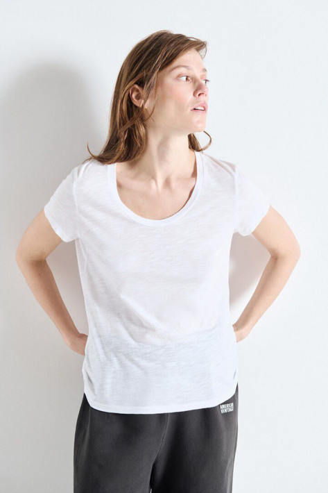 American Vintage T-Shirt Jacksonville - white