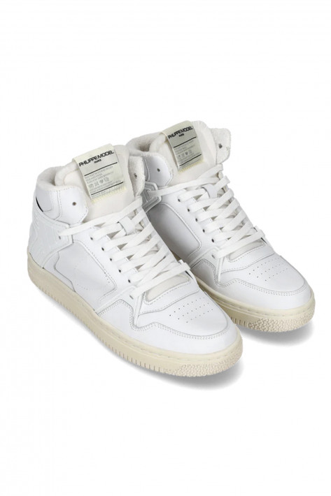 Philippe Model Sneaker La Grande Mid Woman - veau blanc