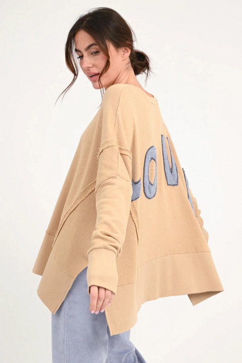 Love Joy Victory Sweat Kriz - caramel
