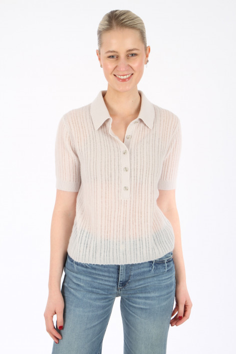 Allude Poloneck-Sweater - light taupe