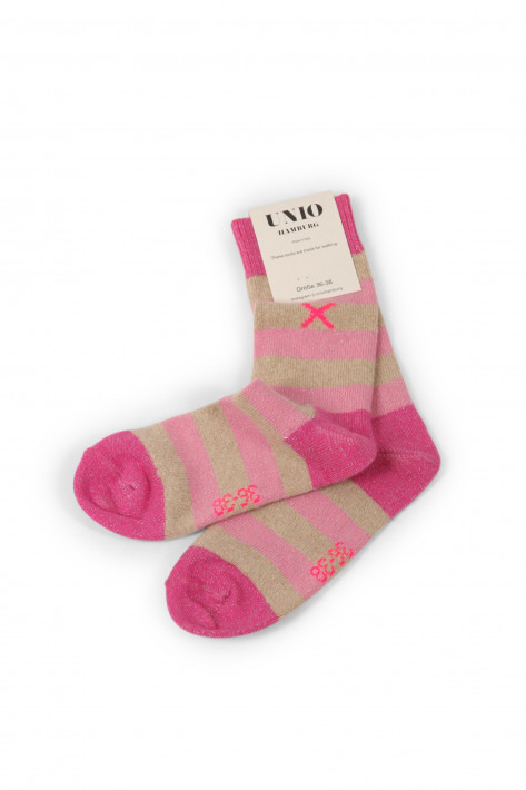 Unio Socken Cozy Glitzi - barbie-toast-rose