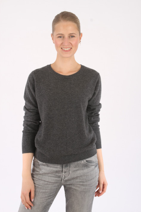Juvia Srickpullover Nela - anthra mel