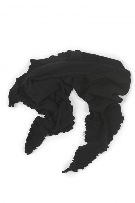 Allude Cashmere Triangle-Scarf - grey melange