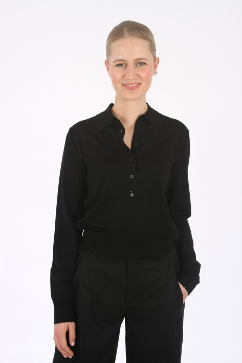 Drykorn Strick-Polo MYNERVA - black