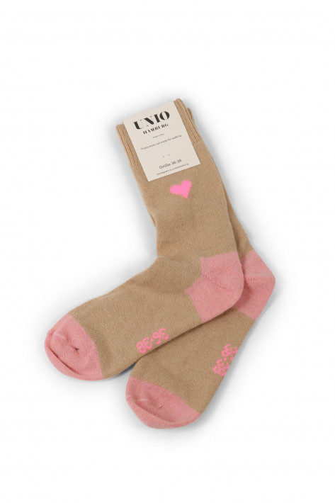 Unio Socken Amore Cashmere - toast-pink