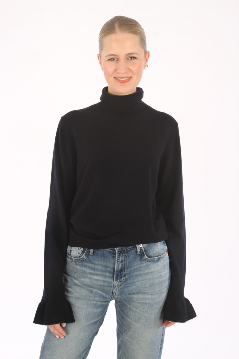 Allude Turtleneck-Sweather - navy