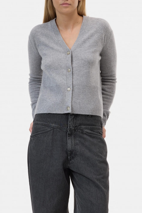 Closed V-Cardigan - light grey mel