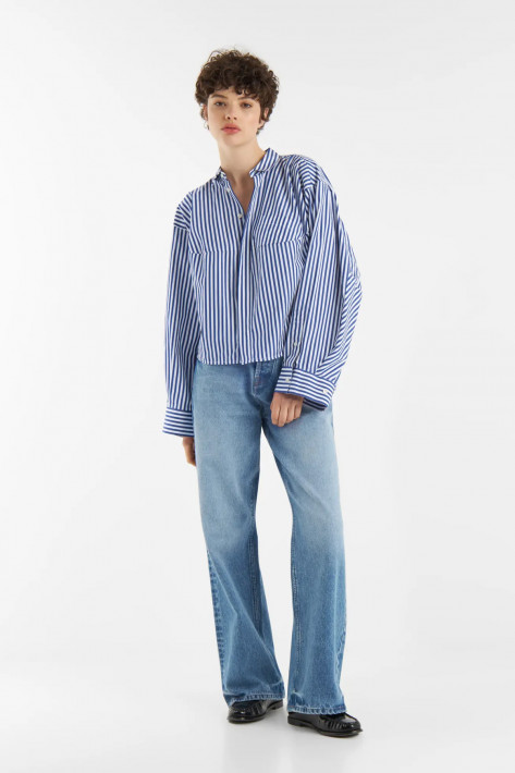 SoSue Bluse BOMBER - stripe blue