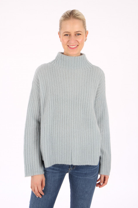 Hemisphere Pullover H-Neck special Cashmere - blue cloud