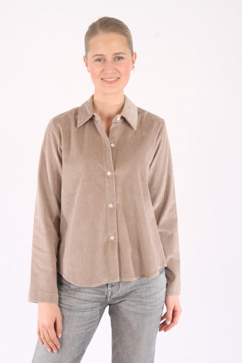 Rossana Diva Cordbluse - taupe