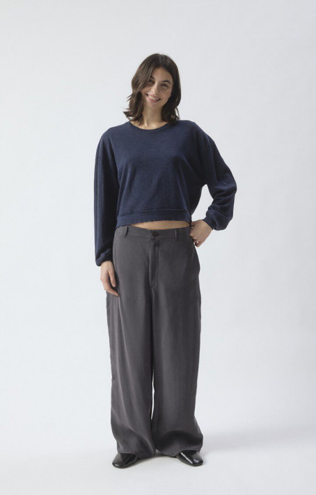 American Vintage Longsleeve Sonoma - navy blue