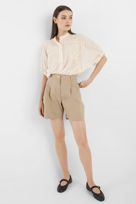 SoSue Baumwollbluse Cowboy Crafted - panna vanille