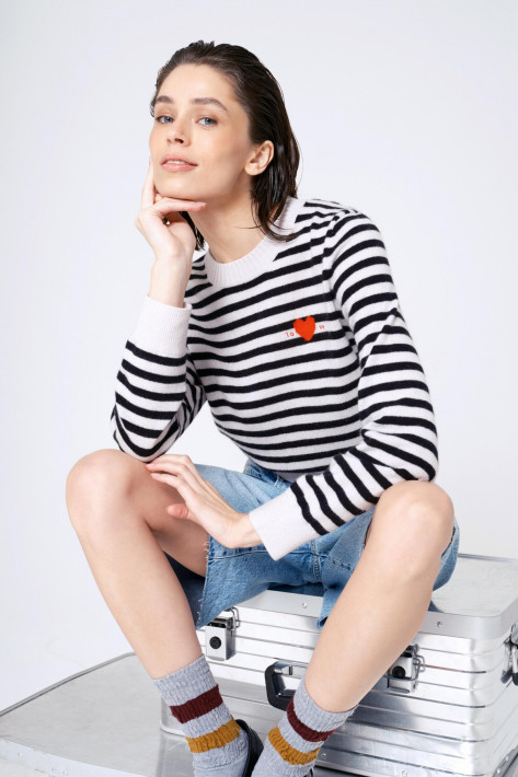 Love Future Pullover LOVE - fog/black