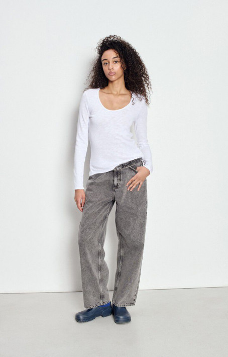 American Vintage Longsleeve Sonoma - white