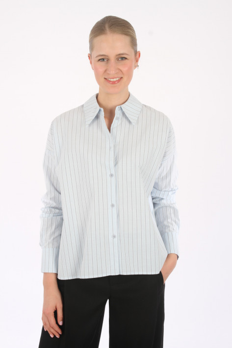 Drykorn Hemdbluse Cloelia - lightblue stripe