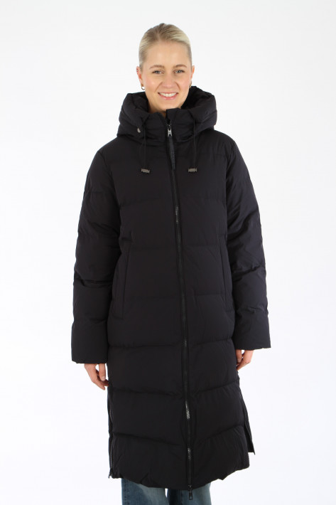 IQ Studio Hooded Outdoor Puffer Coat - midnight blue