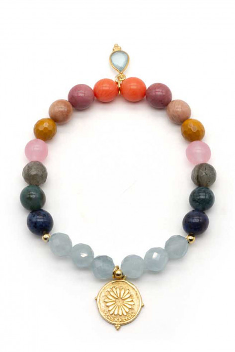 Schmückstück Armband Mala Single SOFT COLOURS