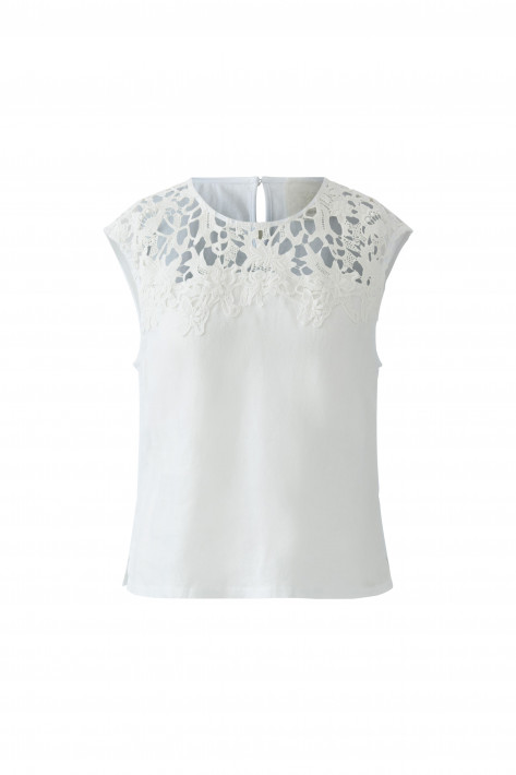 Oui Leinentop - white