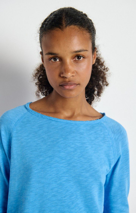 American Vintage Longsleeve SONOMA - blue/olympe vintage