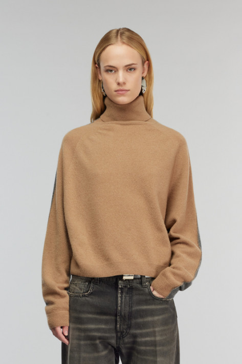Semicouture Rolli - camel/grigio