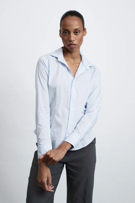 Fil Noir Bluse Giulia - lightblue