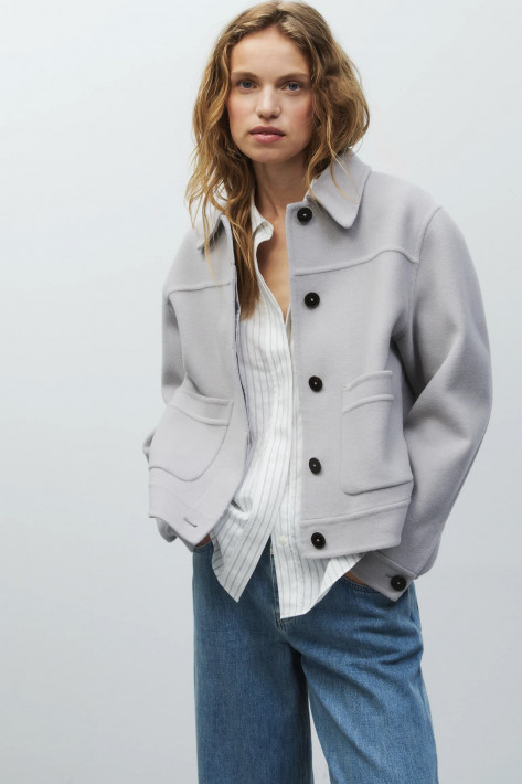 Closed Blouson - mud grey