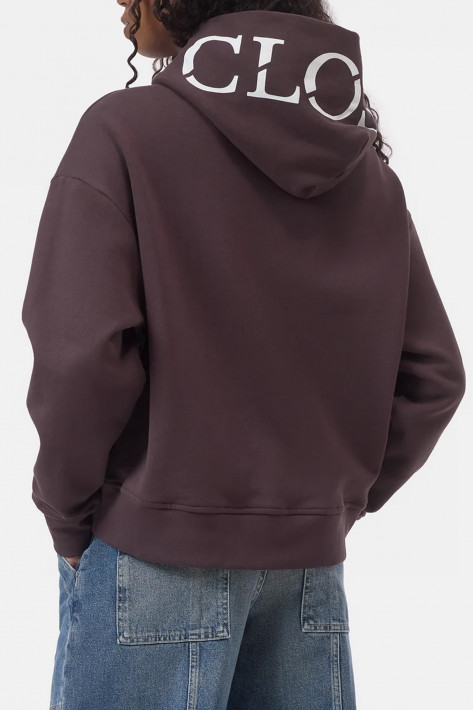 Closed Logo-Hoodie - mahagony brown