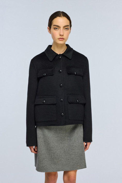 Semicouture Wolljacke - black