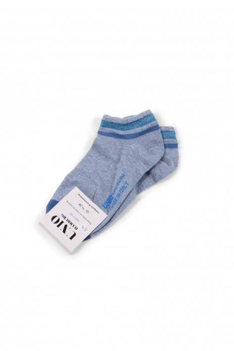 Unio Hamburg Socks Shorty Glitzi - blue glitzi