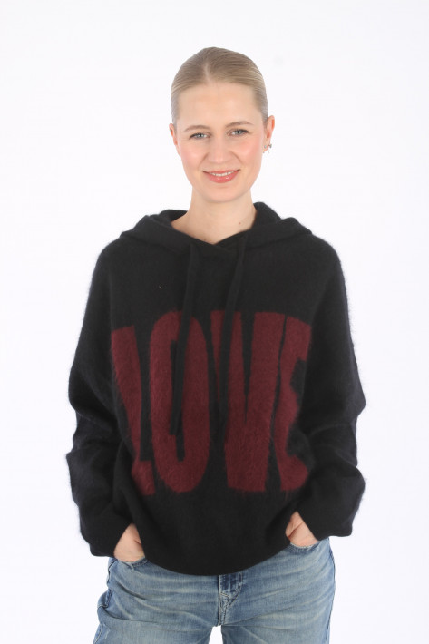 Love Future Hoodie - black/bordeaux