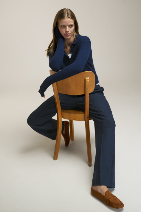 0039 Italy Cardigan Gina - darkblue