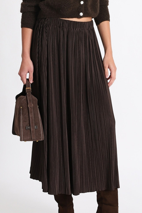 Samsoe & Samsoe UMA Skirt - black coffee / brown