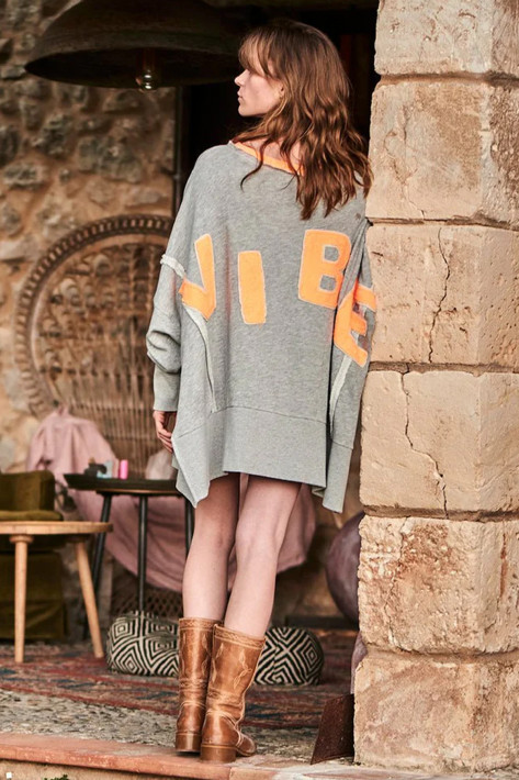 Love Joy Victory Sweat Kriz - grey melange