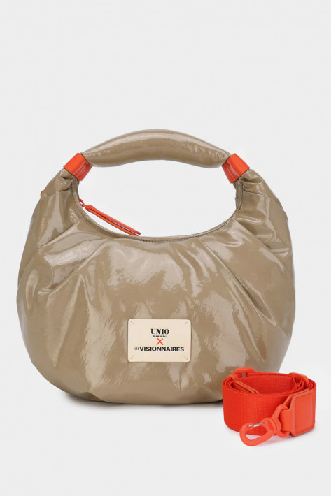 Unio Hamburg Tasche Kitzbuehel S Lacquer - taupe