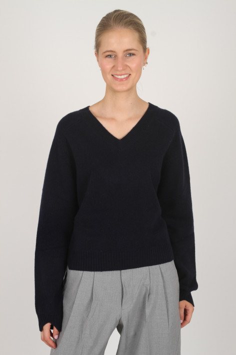 True Religion MC Coco V-Neck-Pulli - midnight navy