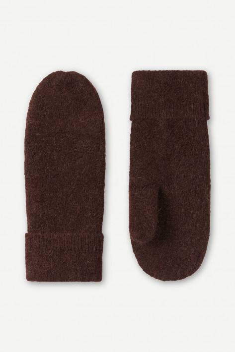 Samsoe & Samsoe Fäustlinge NOR MITTEN - black coffee/brown