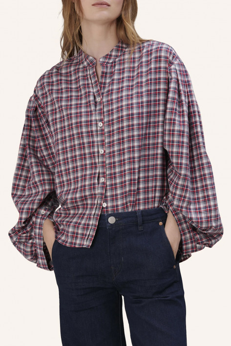 True Relgion Vicky Blouse Check - red/blue