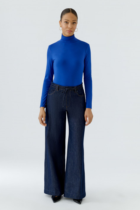 Oui Rollkragenshirt - royal blue