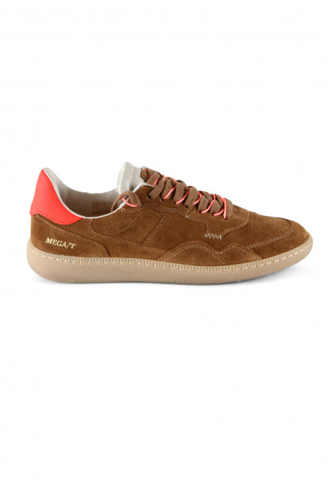 Hidnander Sneaker MEGA T - cognac / fluo peach